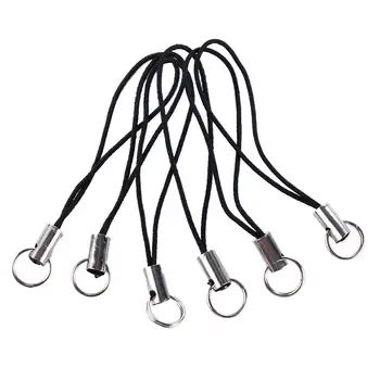 10 pezzi cordino cordino cordino chiusura a moschettone corda portachiavi ganci cinturino per cellulare Charms portachiavi accessori per borse portachiavi 1