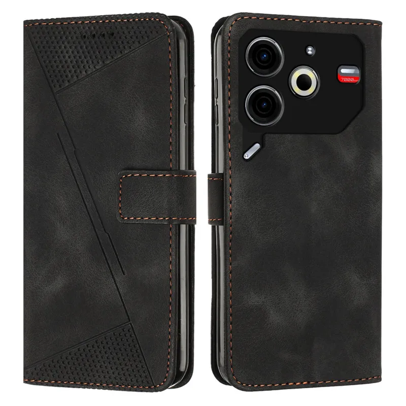 Magnetic Leather Wallet Flip Cover Case - Phone Protective Bag