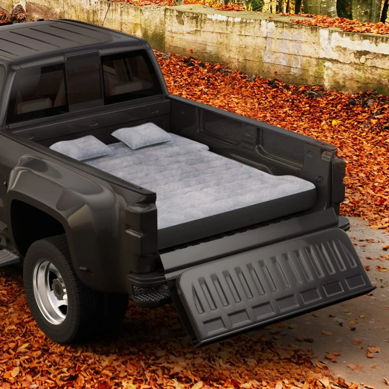 Car Mounted Travel Bed Equipped with Electric Air Pump, Inflatable Sofa Bed, Outdoor Truck Camping Travel Carrying Mobile Bed