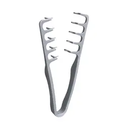 Wide - Tooth Hair Styling Comb for Voluminous Bangs and Fluffy Roots (Gray)