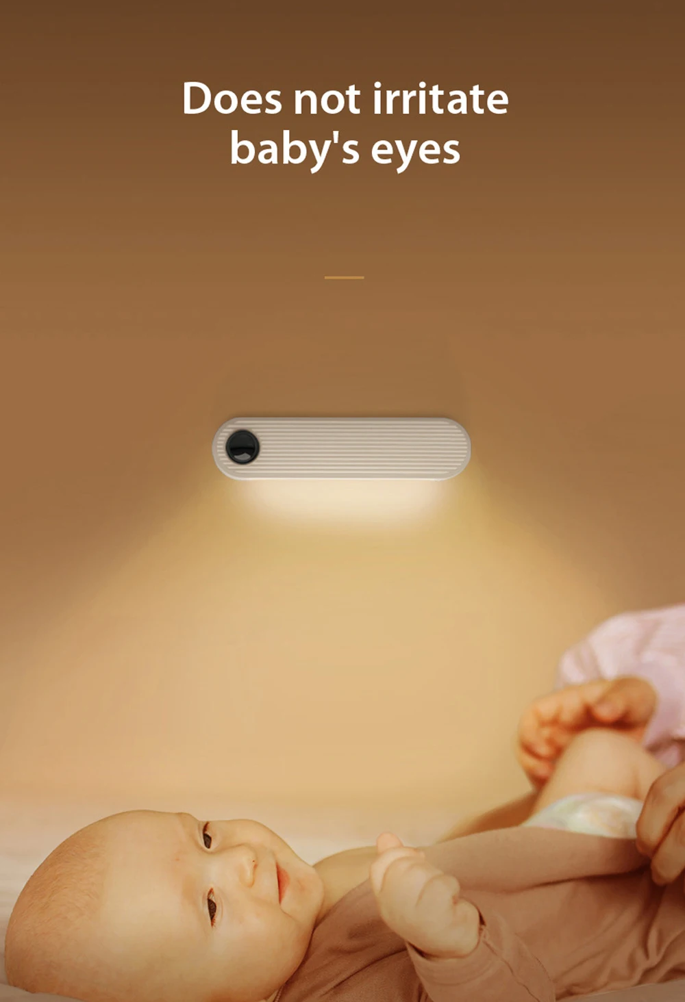 PIR Motion Sensor LED Night Light USB Rechargeable Night Lamp For Kitchen Cabinet Wardrobe Lamp Staircase Wireless Closet Light