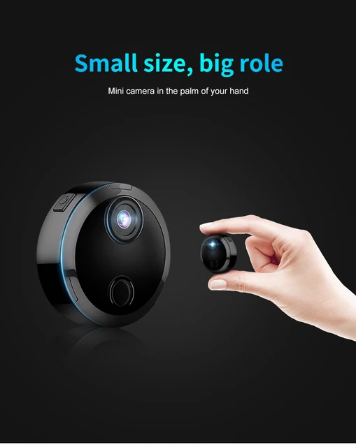 Mini HD 1080P Security Cam Motion Detection Monitoring Surveillance Camera Wifi Night Vision Remote Smart Micro Security Camera 3