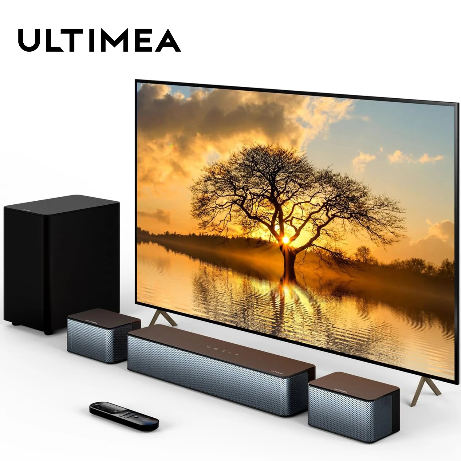 

ULTIMEA 320W 5.1 Surround Soundbar,3D Surround Sound System, Soundbar for TV sets with Subwoofer,Home Theater Bluetooth Speakers