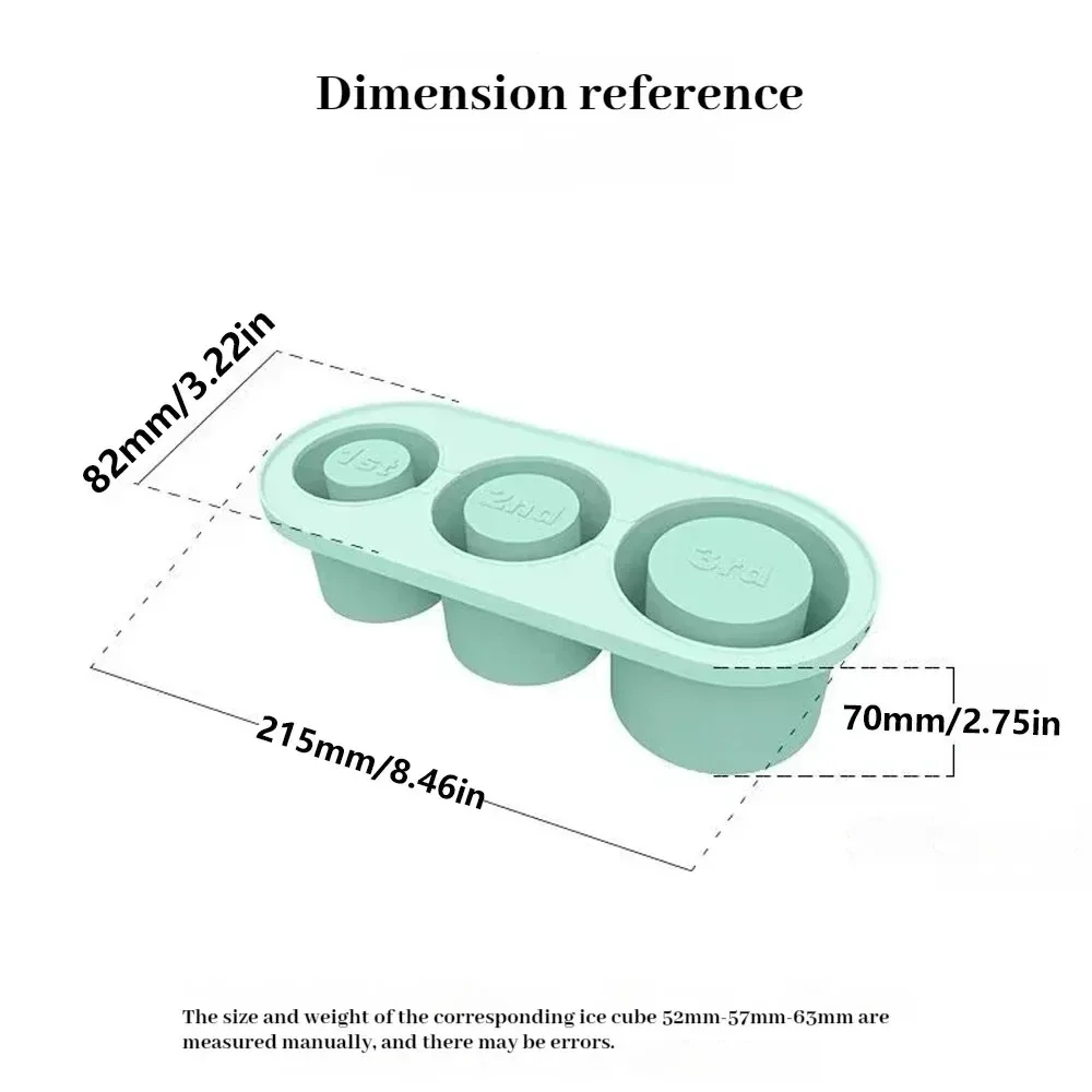 Ice Mold Summer Ice Mould Cube Trays Ice Making Beverage Cup Maker Circle Shape Silicone for Stanley Cup ST Accessories