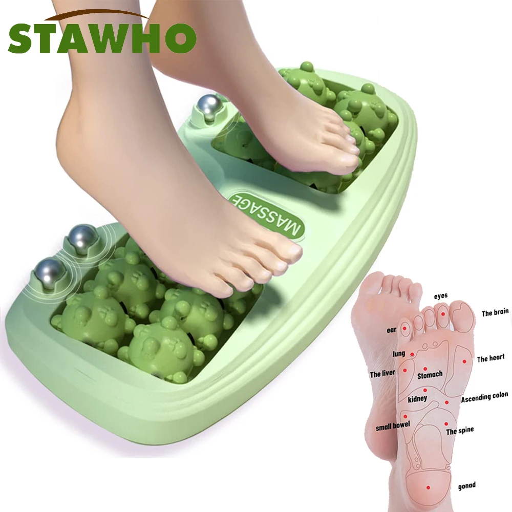 Foot Massager Roller,Shiatsu Massage,Reflexology Tool,Heel,Arch,Muscle