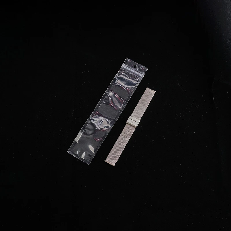 TETP 100Pcs Transparent Watch Band Packaging Bags With Hang Hole Accessories Necklace Storage Display Ziplock Plastic Bag 4