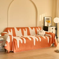 Home Sofa Cover Living Room Sofas Blanket Cover Qknitted Blanket For Sofa Knitted 3 Seater Sofa Cover Full Set 1