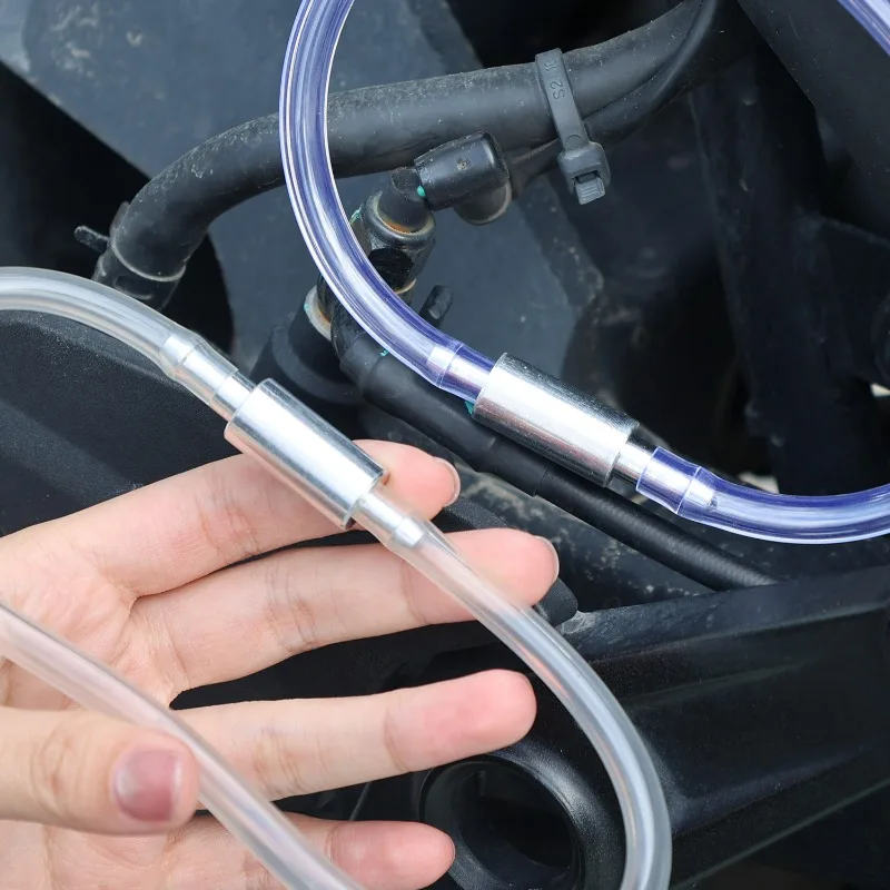 Car Clutch Brake Bleeder Hose Hydraulic Clutch One Way Valve Tube Bleeding Tool Replacement Adapter Kit Auto Accessories