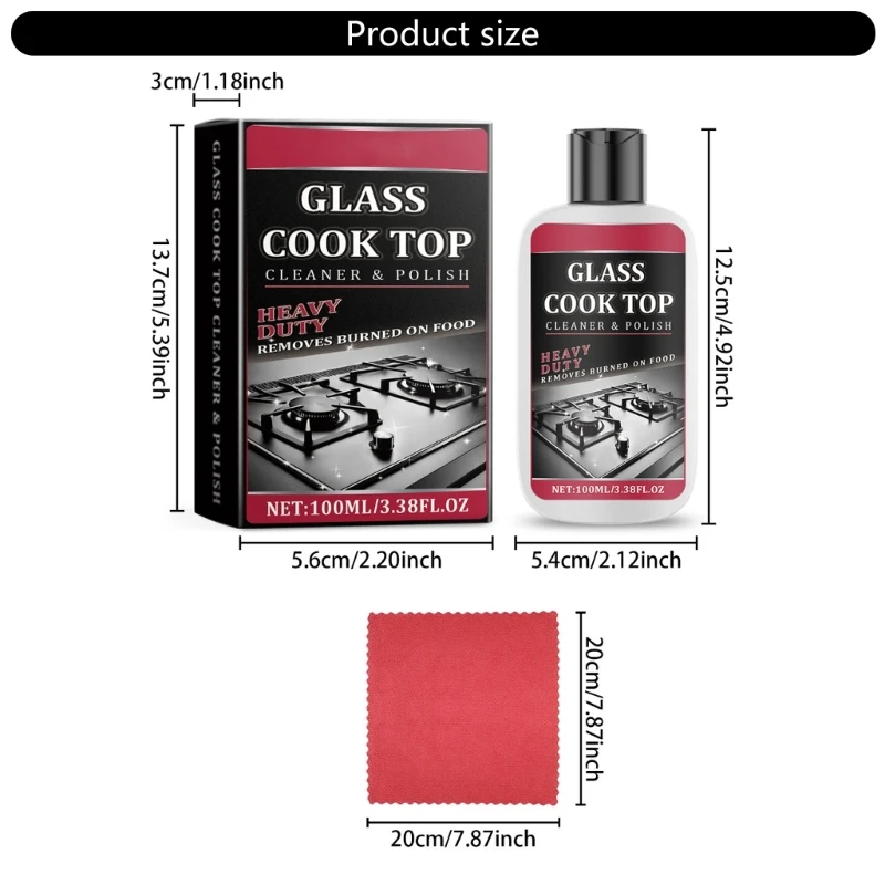 E15D Efficient 100ml Kitchen Stove Polish Cleaner for Removing Grease and