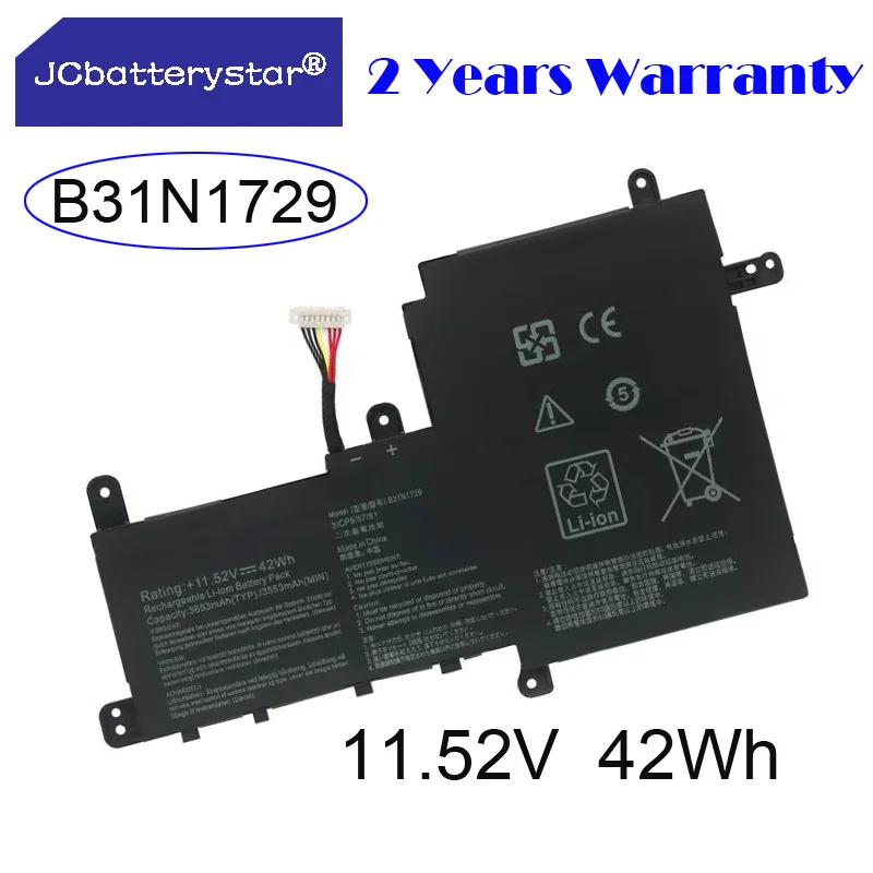 

JC new B31N1729 Laptop Battery For ASUS VivoBook S15 S530 S530F S530FA S530FN S530UA S530UF S530UN X530FN 11.52V 42Wh