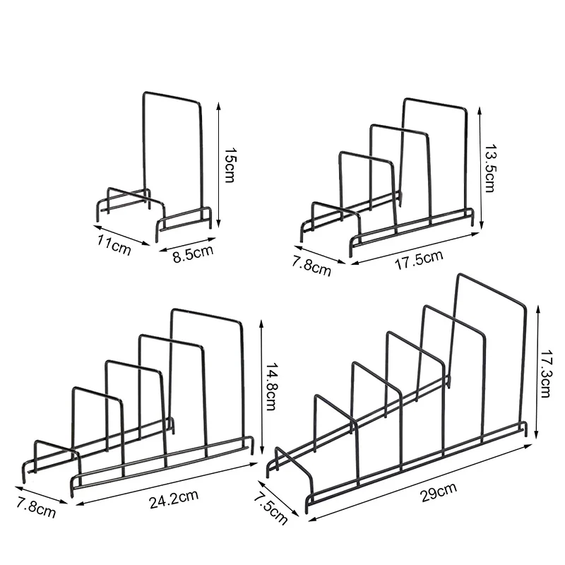 Kitchen Storage Rack Rack Shelf Stand Multi Layer Space Saving Rustproof Cutting Board Practical Kitchen Organizer Pot Lid Holder Iron Art For Home