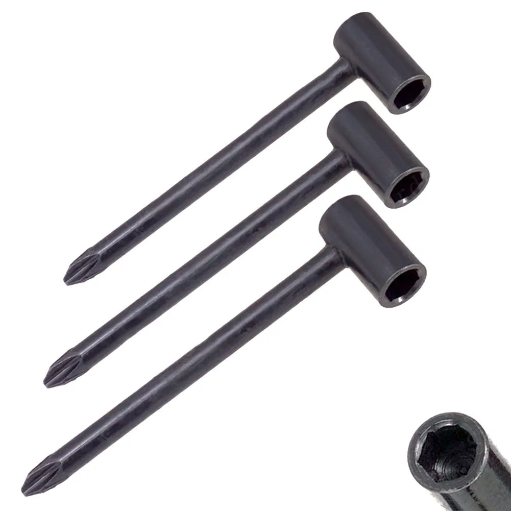 3PCS Gitarre Halsstab Einstellschlüssel 6,35/7/8mm Metall Innensechskant Akustische Gitarre Halsstab Spanner reparatur Werkzeuge – Detail 13