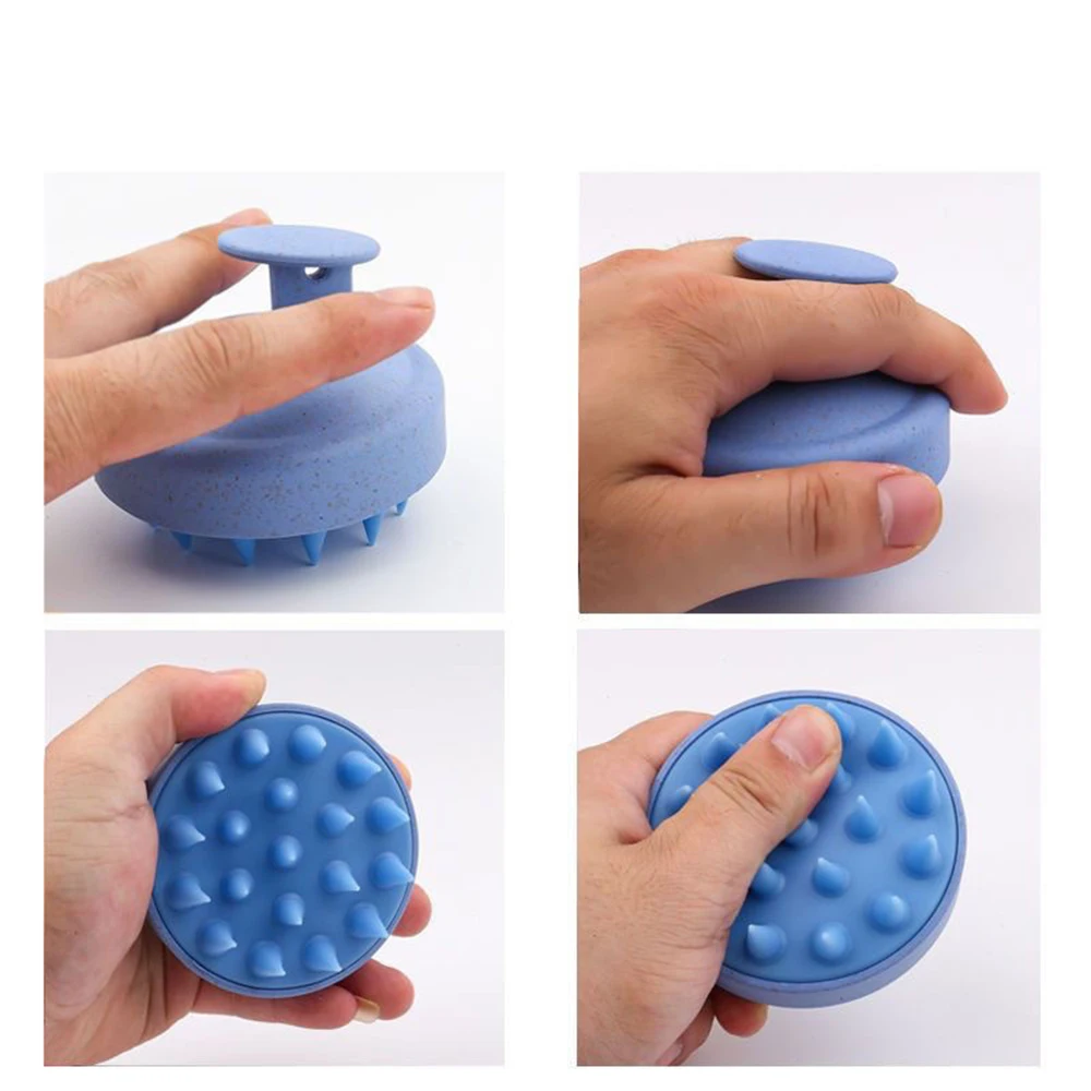 Silicone Shampoo Brush 1pc Body Massage Brush Bath Shower Salon Hairdressing Tool Scalp Massage Comb Hair Washing Comb