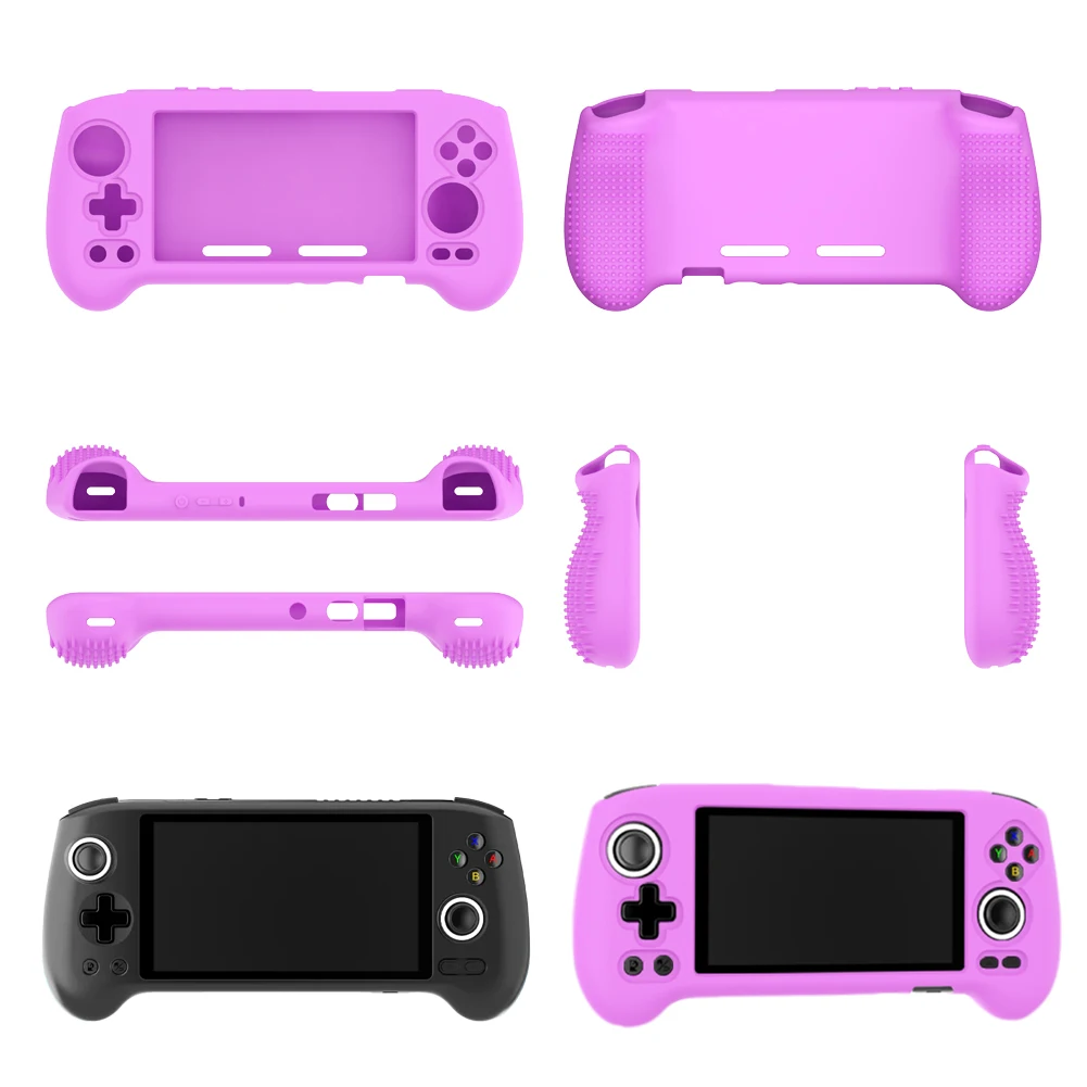 Silicone Protective Cover for RG556 Case Cover For Anbernic RG556 Retro Handheld Game Console 360° All-around Protection Shell