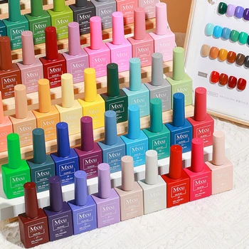 Mxsi 15ml Smalto per unghie gel Neon Marrone Royal Blue Rosso Verde Pastal Nude Nail Art Vernice Gel Lacca Top Coat Gel UV per unghie Non set 1