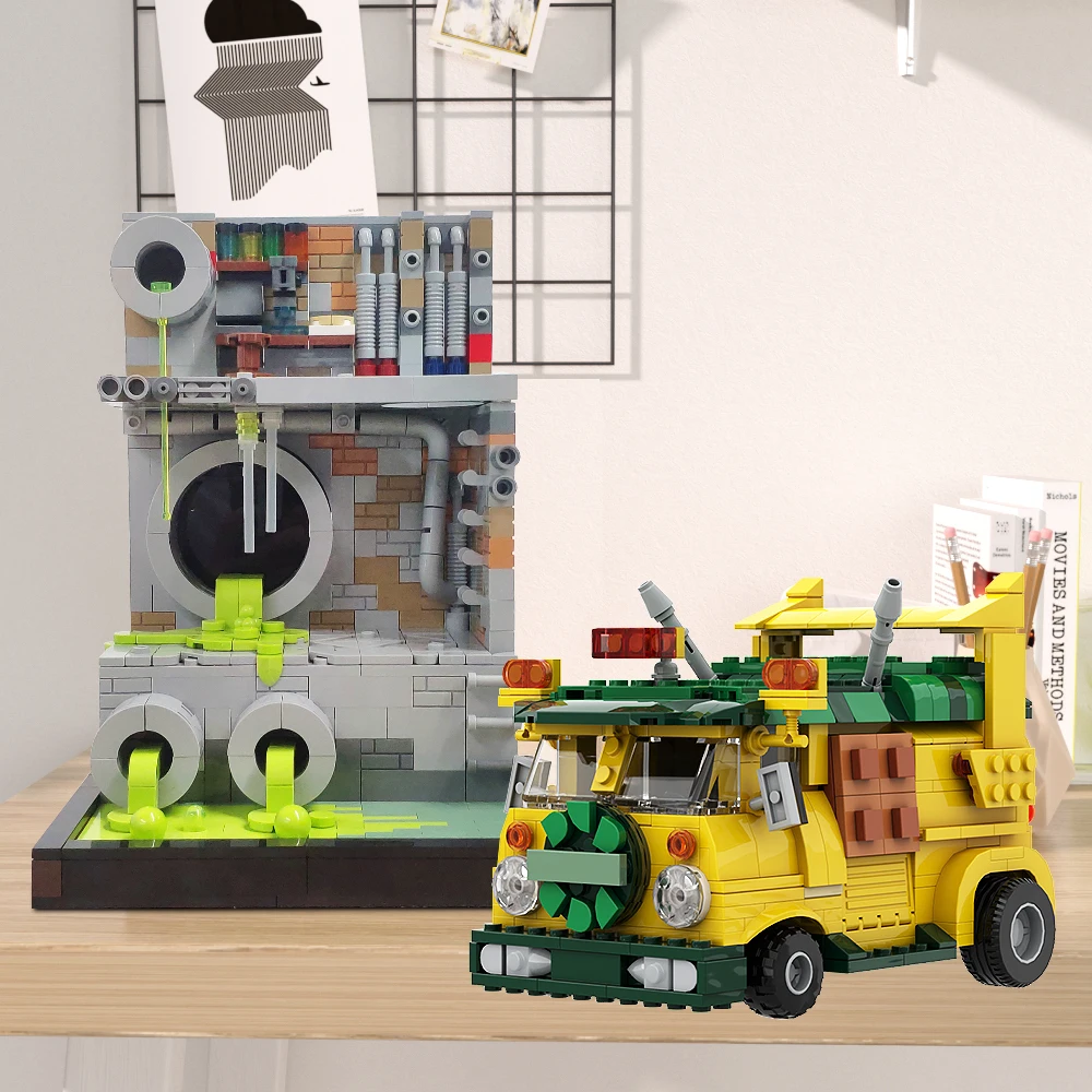 Lego Tmnt Van Moc Lego Ninja Turtles Truck Shop