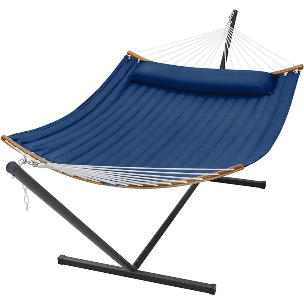 

Hammocks Curved-Bar with Stand, 2 Person Heavy Duty Hammock Frame, Detachable Hammocks