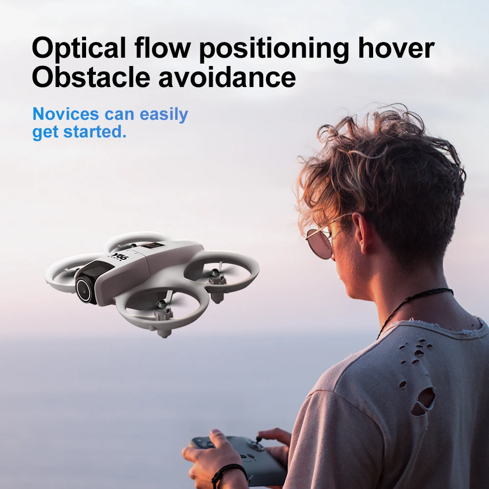 Drone Quadcopter V66 Mini HD Camera 8K 1080P 180&deg; Lens Five Side Obstacle Avoidance