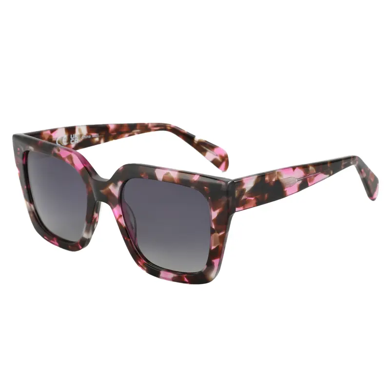 ZENOTTIC Trend Square Polarized Sunglasses Women Uv400 Protection Shade Ultra Light Acetate Fashion Sun Glasses ZS6217 - Image 9