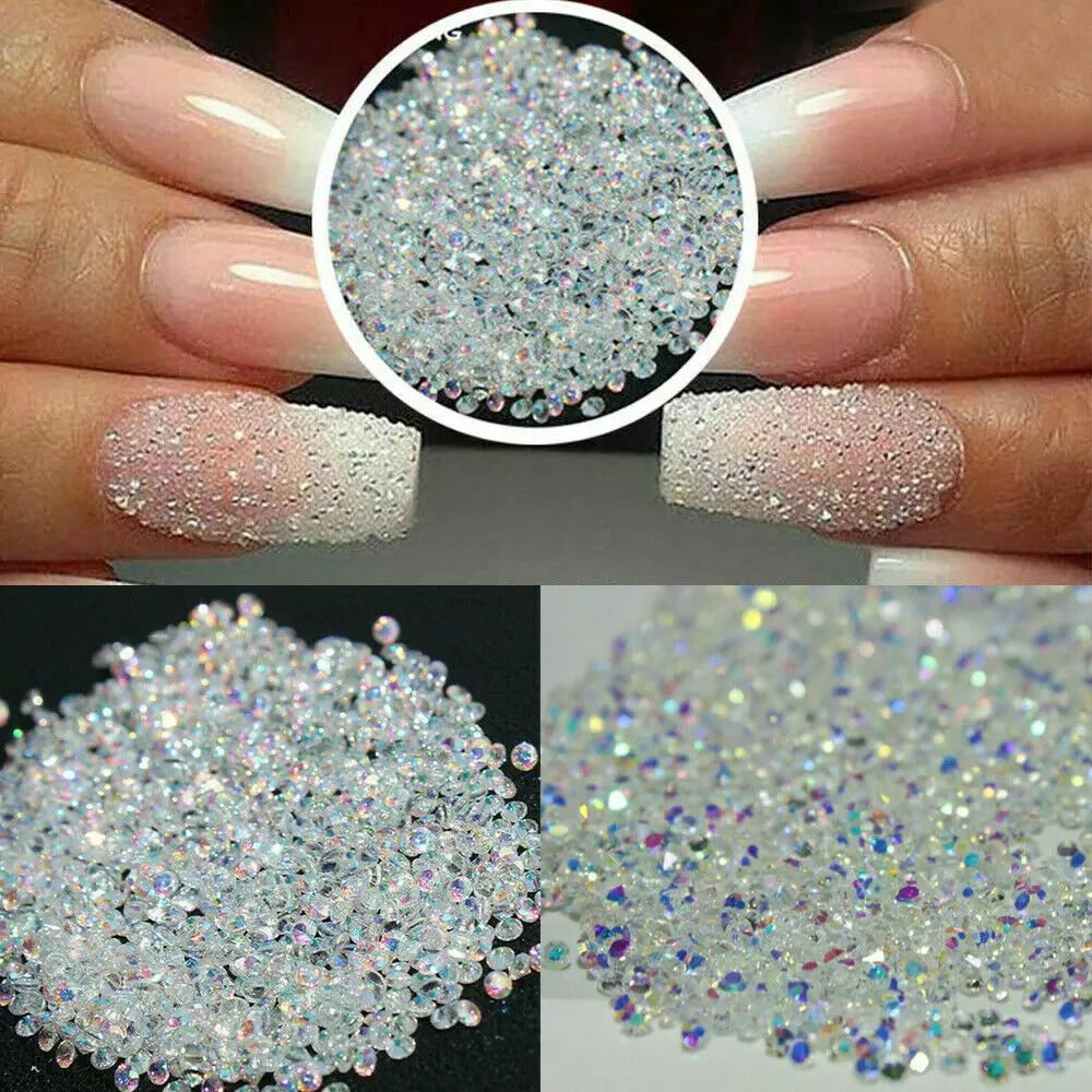 Reflective Crystal Pixie 3D Nail Art Stones Micro Mini Rhinestones