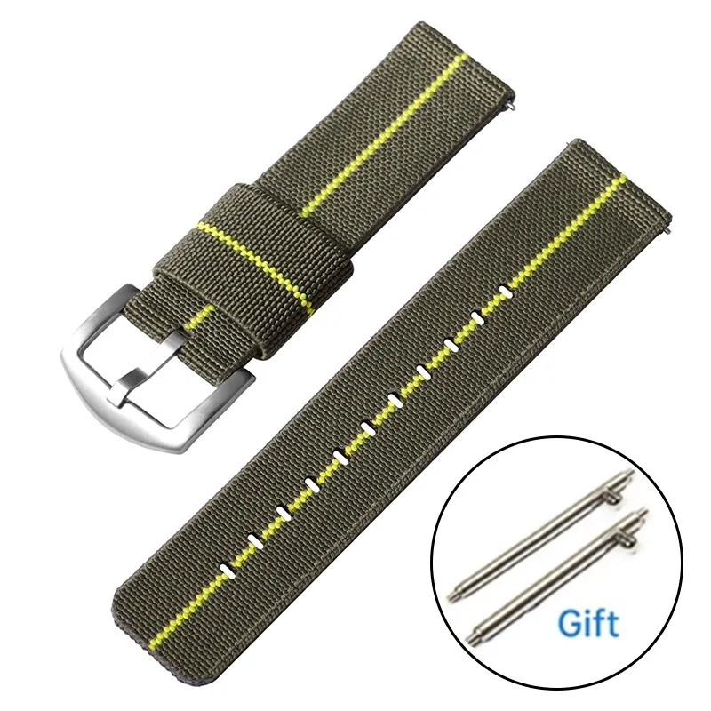 Versatile Nylon Sport Strap – Military-Grade Woven Elastic Bracelet with Quick Release