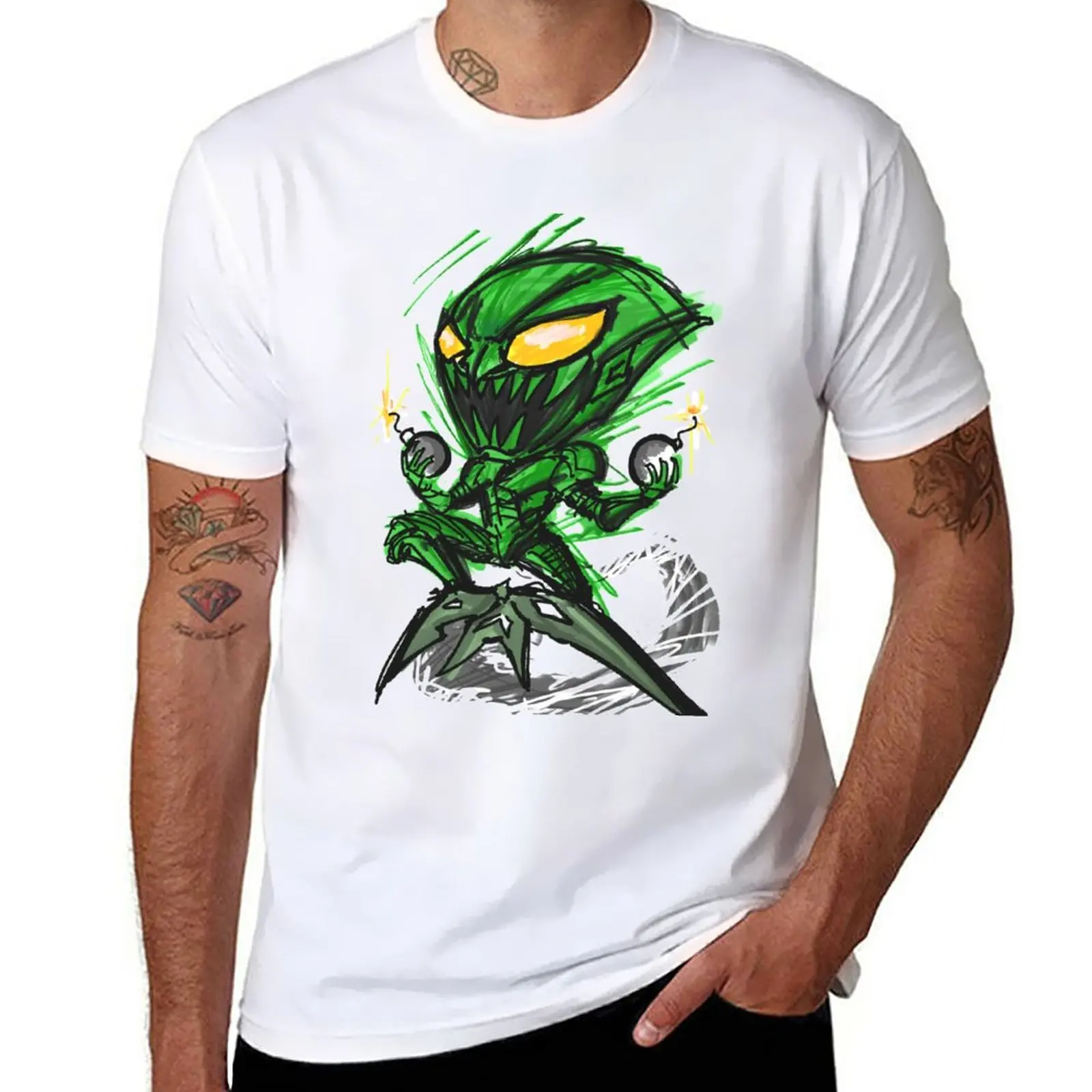 

New Happy Goblin! T-Shirt Blouse Oversized t-shirt mens workout shirts