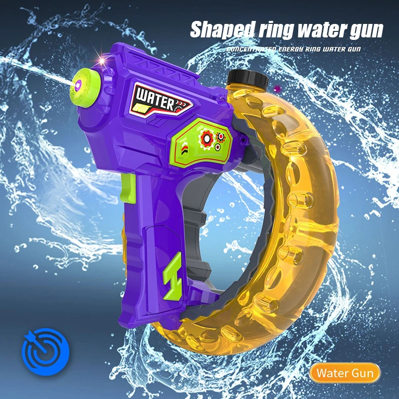 Automatic Water Gun Children Toys Electric Handheld Blaster with Cool Light Large Capacity High-Speed Water Gun Toy Kids Gift 2