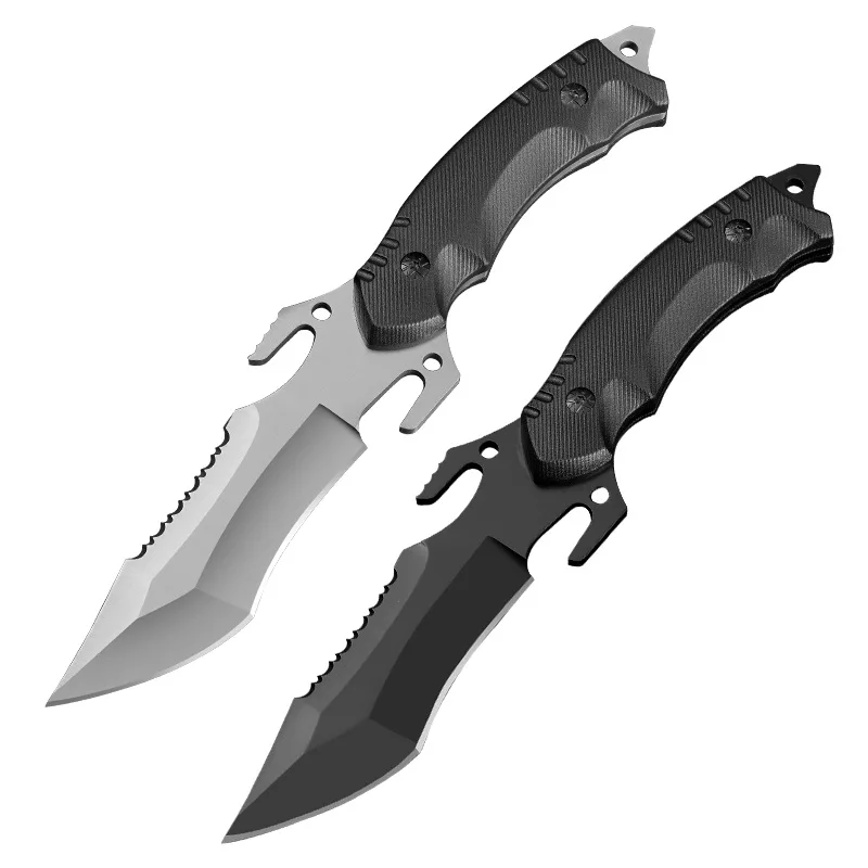 Coltello da Esterno Portatile Utensile Bushcraft Piccola Lama Fissa per Campeggio Escursionismo Caccia Attrezzatura EDC - immagine 3