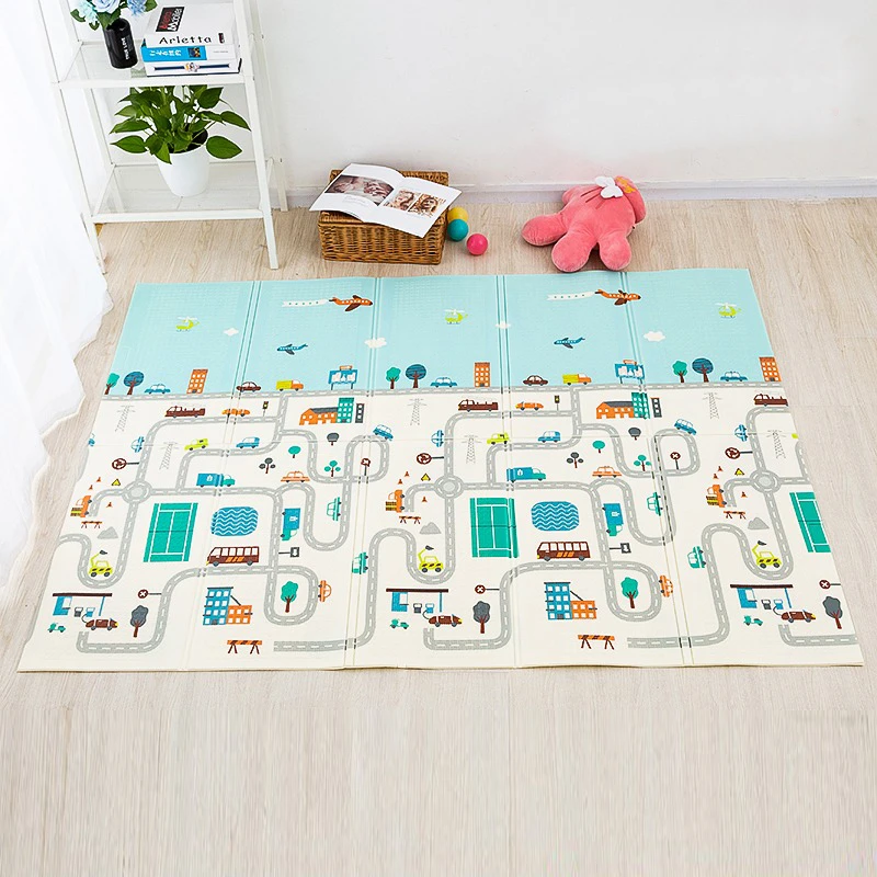 0.6cm Thick Play Mat Baby Crawling Blanket Soft Floor Carpet Folding