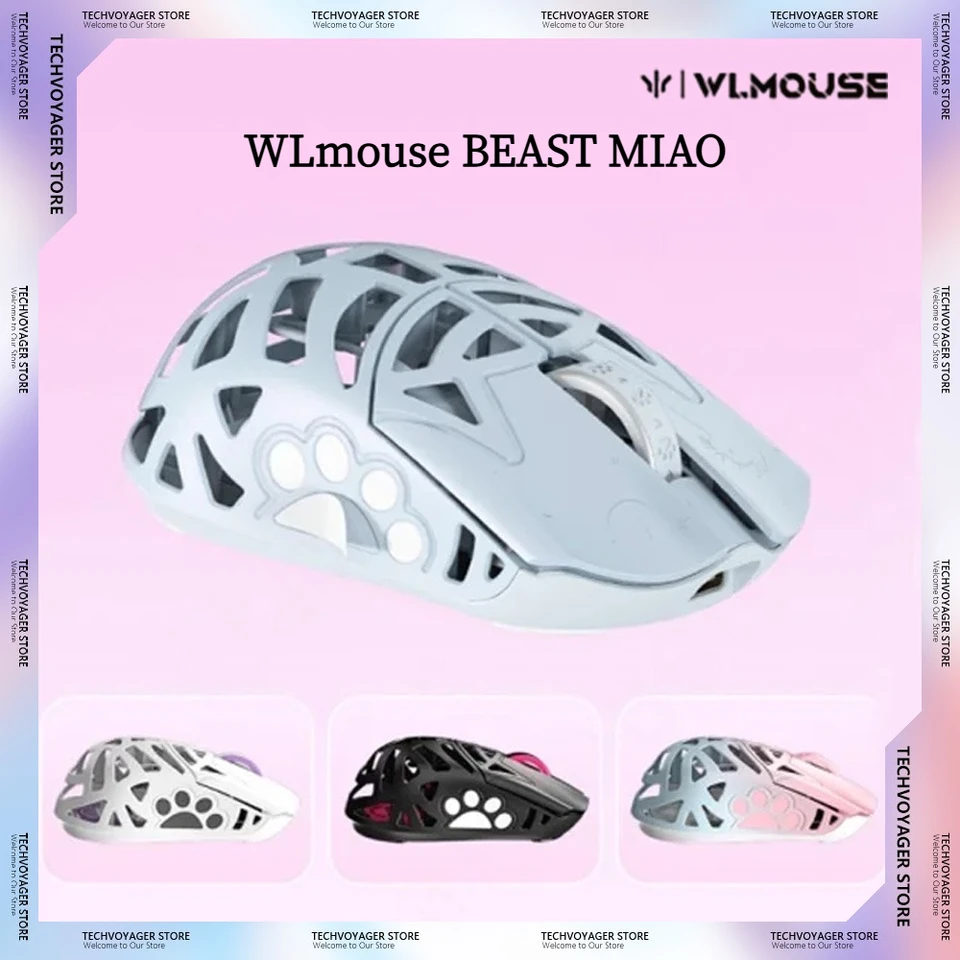WLmouse Beast Miao Omron ホワイト WLMOUSE Beast Miao Magnesium Gaming Mouse – WLmouse