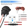 Cigarette Lighter Socket Car Marine Motorcycle ATV RV Lighter Socket Power Outlet Socket Receptacle 12V Waterproof Plug 5