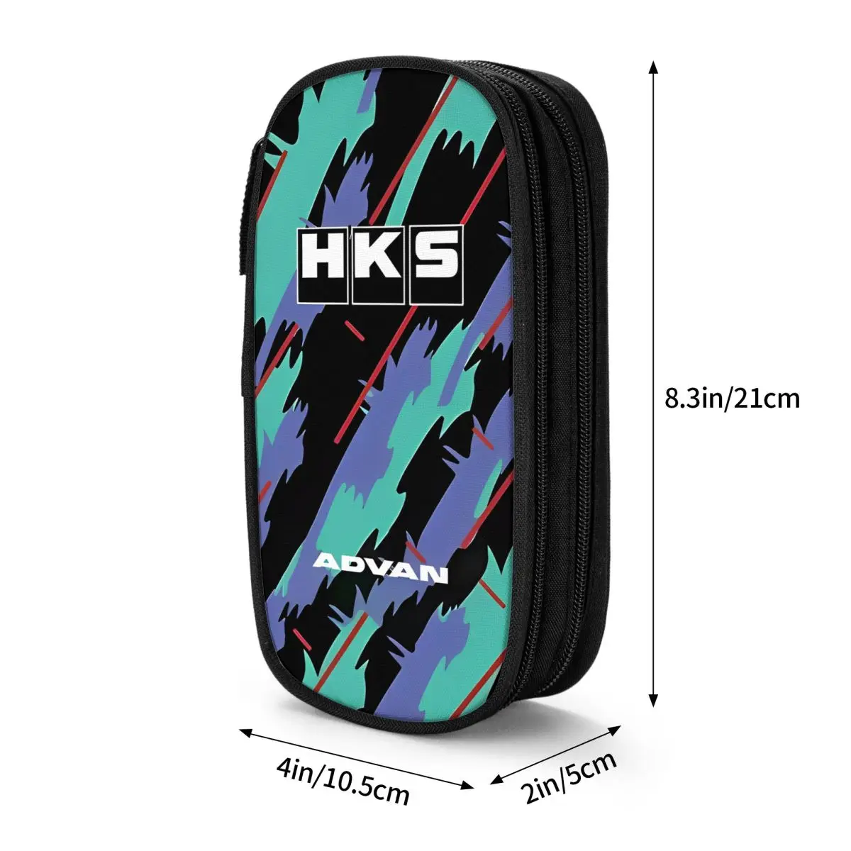 JDM HKS Advan Pencil Cases Classic Drift Car Pen Bags Kids Large Storage Students School Gifts Pencil Pouch