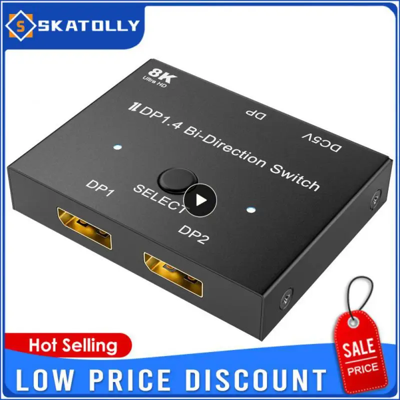 Interruttore Compatibile Hdmi 4K 8K 60Hz 120Hz 2 In 1 Out 2.1 Convertitore Switcher Bidirezionale Per Adattatore Splitter Switcher Ps5