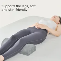 Half Moon Bolster Leg Pillow with Memory Foam