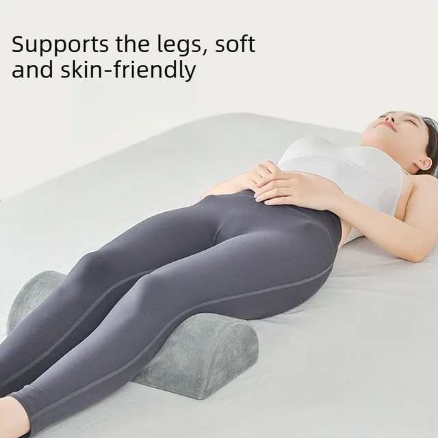Half Moon Bolster Leg Pillow with Memory Foam