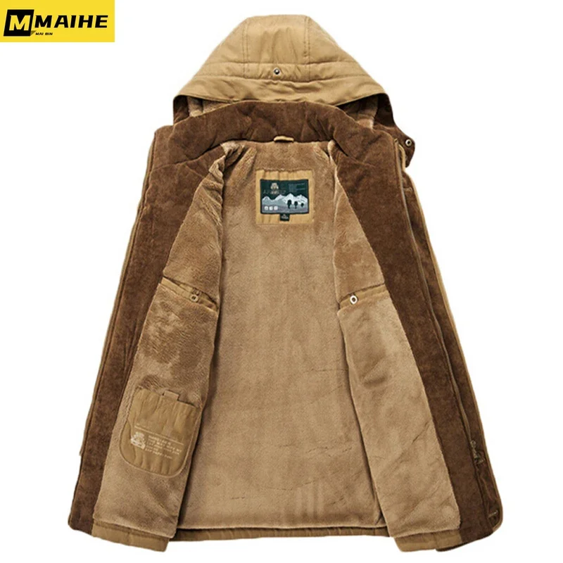 New Minus 40 Degrees Winter Jacket Men Thicken Warm Cotton-Padded Jackets Men's Hooded Windbreaker Parka Plus Size 5XL 6XL Coats 3