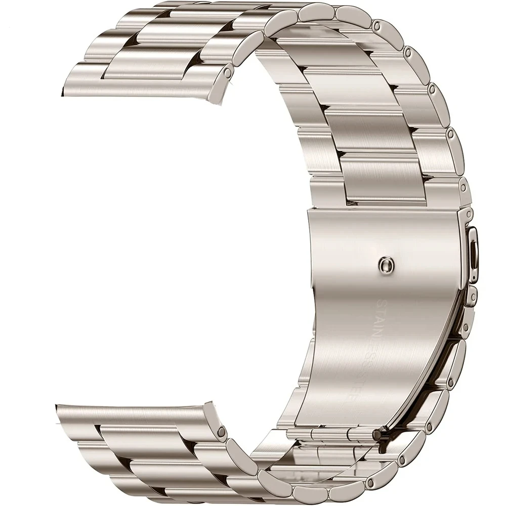 Premium 22mm Metal Watch Strap - Elegant Business Wristband Bracelet