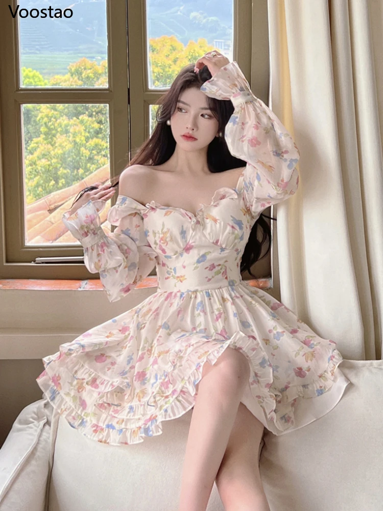 korean mini dress long neck sweet Dresses Women Long Sleeve Lovely Korean Style Students Sweet Mini High  Waist Summer Breathable Peter Pan Collar Design Vestido