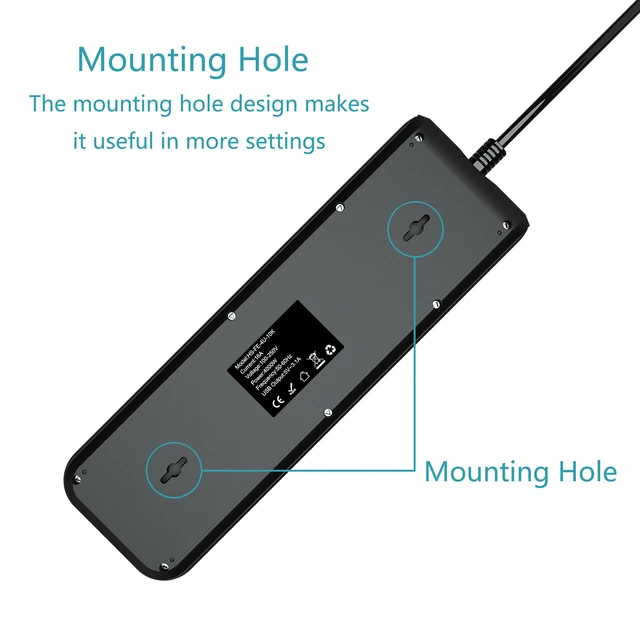 4000W High-Capacity Multipurpose Power Strip