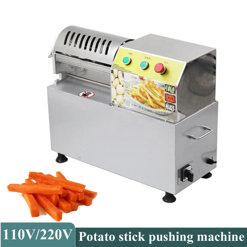 

Electric French Fries Cutting Machine Commercial Automatic Vegetable Cutter Stainless Steel Potato Cucumber Strip Cutter