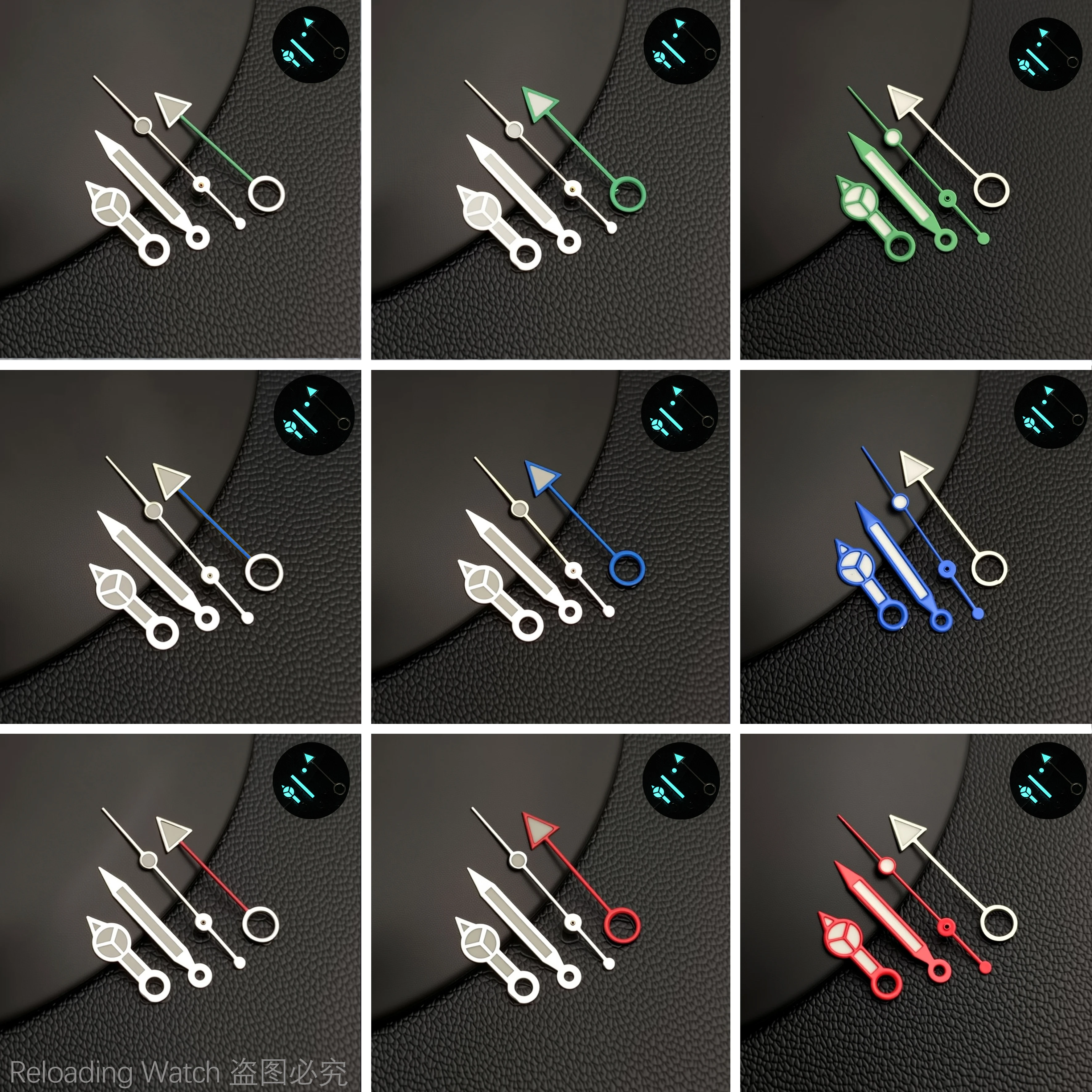 Luminous Multicolor GMT Watch Hands