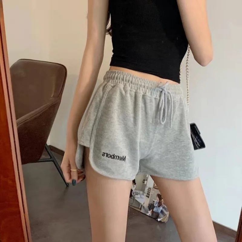 

Fashion Women's Sexy Solid Shorts Summer Slim Short High Waist Casual Hot Booty Gym Sports Shorts Fashion Clothes Elastic Waist