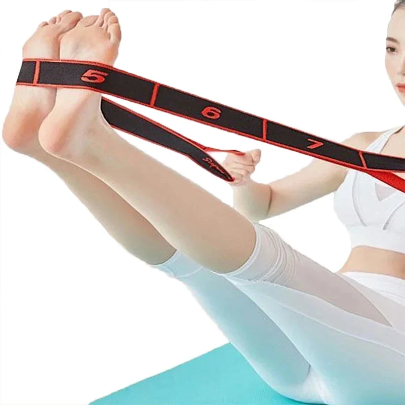 Yoga Stretch Resistance Bands Adult High Elasticity Multi-Segment Belt Yoga Assisted Stretching Belt Fitness Products