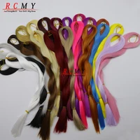 RCMY – perruque de poupée bleue en soie douce, BJD/SD, en Fiber de Nylon synthétique résistante à la chaleur, accessoires de poupée 1/3 1/4 1/6 1
