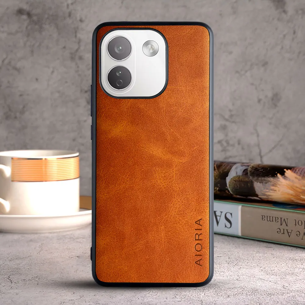 Luxury Vintage Leather Skin Case Cover