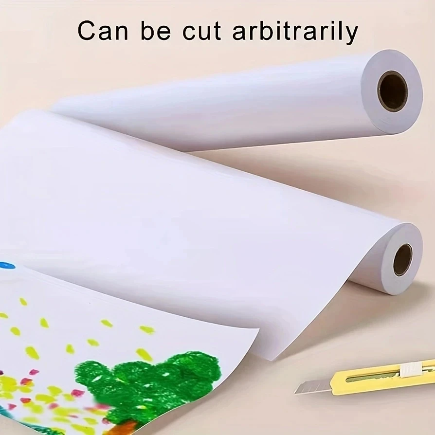선물 포장용 크래프트 종이 롤, 무빙 패킹 흰 종이 롤, 그림 DIY 꽃 및 선물 환경 종이