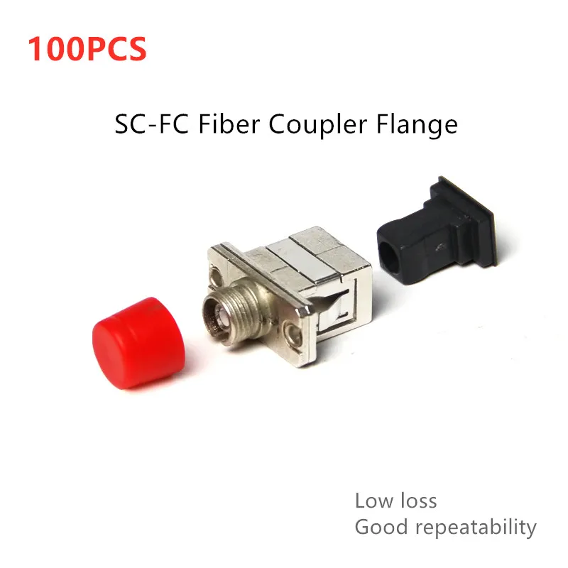 Low Loss SC-FC fiber optic adapter Simplex flange coupler SC to FC Connector Fiber Optic Flange Optical Attenuator lc connector lightcrimp plus simplex 50 125