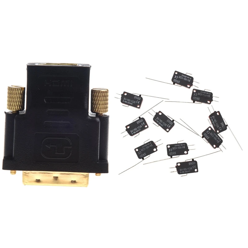 Новый позолоченный Переходник HDMI с женским и мужским интерфейсом 10