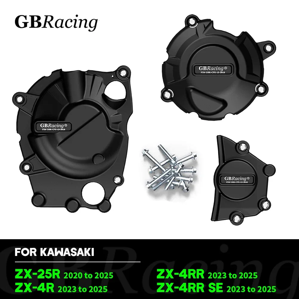 GB Racing Engine Cover ZX25R ZX4R ZX4RR SE to For KAWASAKI Motorcycle Alternator Clutch Protection Cover Accessories