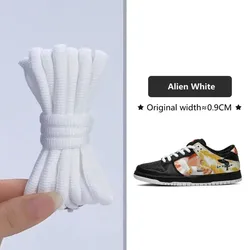 Original Classic Dunk SB Thickened Polyester Shoelaces - Non - Slip Semicircle Sports Laces (1 Pair) - 160cm (WHITE)